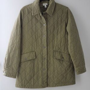 Olive Quilted Women's Jacket
